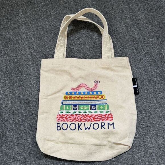 Out Of Print BOOKWORM Canvase Tote Bag Made In USA - Picture 2 of 6